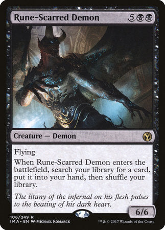 Rune-Scarred Demon [Iconic Masters] | Arkham Games and Comics