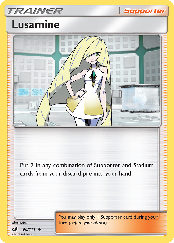 Lusamine (96/111) [Sun & Moon: Crimson Invasion] | Arkham Games and Comics