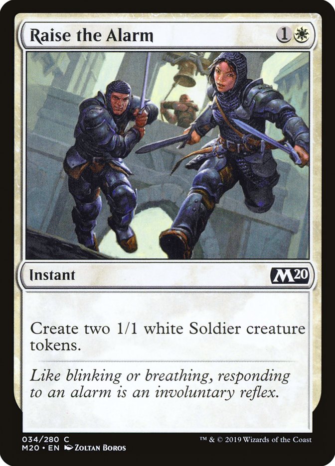Raise the Alarm [Core Set 2020] | Arkham Games and Comics