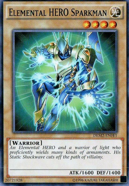 Elemental Hero Sparkman [DEM2-EN011] Common | Arkham Games and Comics