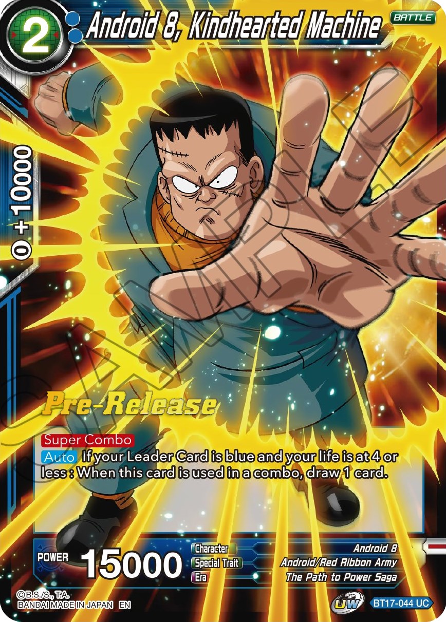 Android 8, Kindhearted Machine (BT17-044) [Ultimate Squad Prerelease Promos] | Arkham Games and Comics