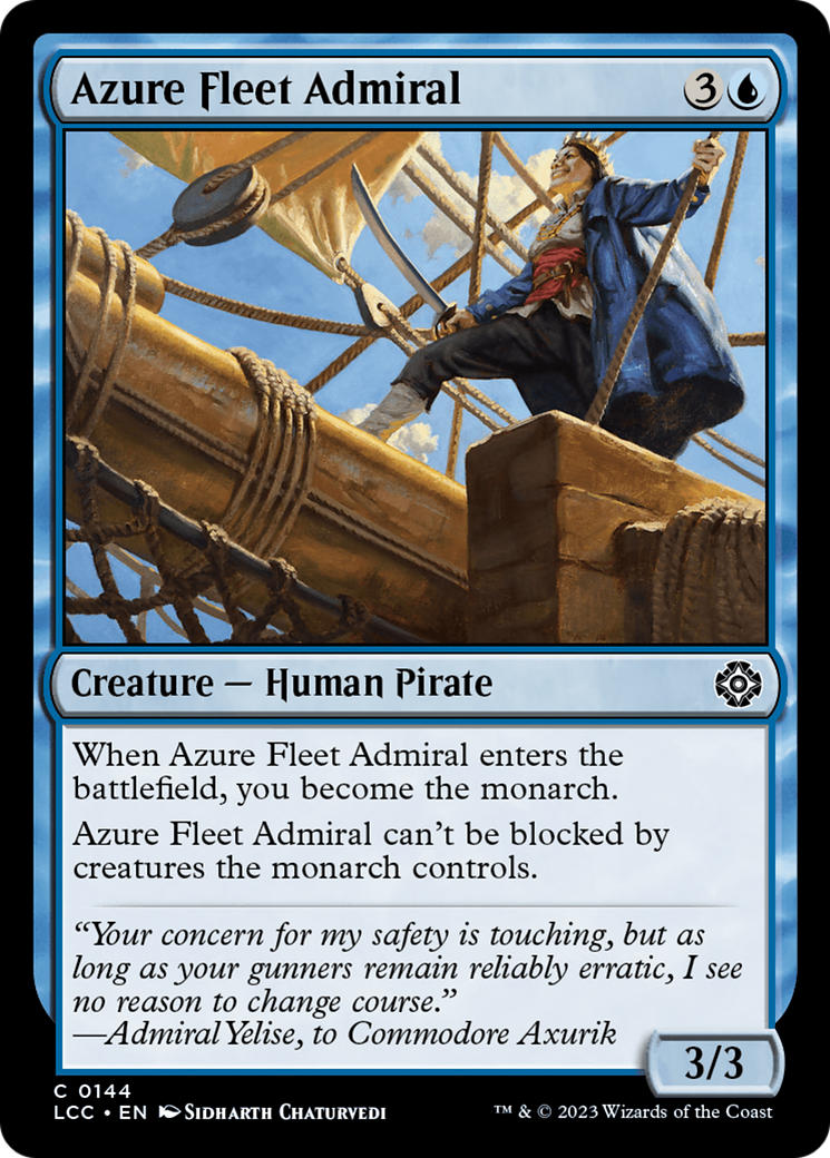 Azure Fleet Admiral [The Lost Caverns of Ixalan Commander] | Arkham Games and Comics