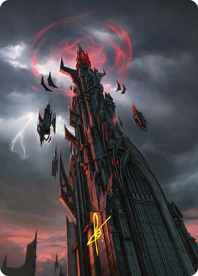 Barad-dur Art Card (Gold-Stamped Signature) [The Lord of the Rings: Tales of Middle-earth Art Series] | Arkham Games and Comics