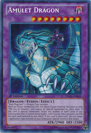 Amulet Dragon [DRLG-EN003] Secret Rare | Arkham Games and Comics