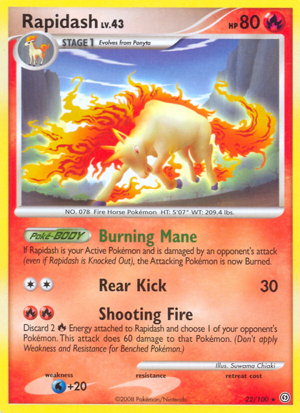 Rapidash (22/100) [Diamond & Pearl: Stormfront] | Arkham Games and Comics