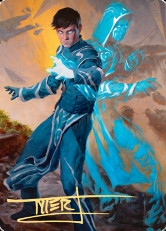 Jace, Mirror Mage 1 Art Card (Gold-Stamped Signature) [Zendikar Rising Art Series] | Arkham Games and Comics