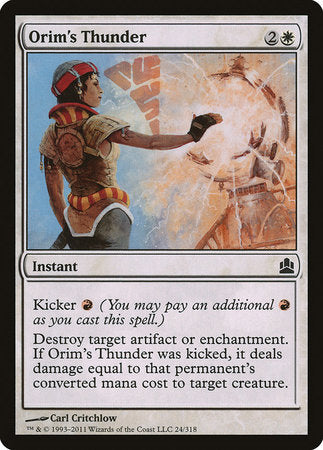 Orim's Thunder [Commander 2011] | Arkham Games and Comics