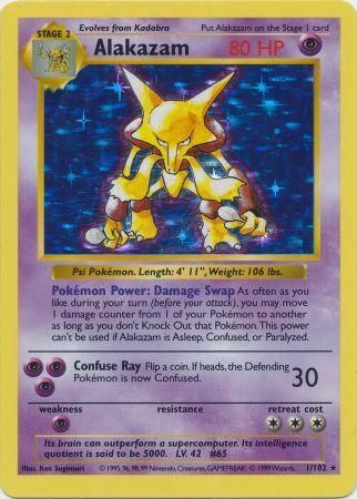 Alakazam (1/102) [Base Set Shadowless Unlimited] | Arkham Games and Comics