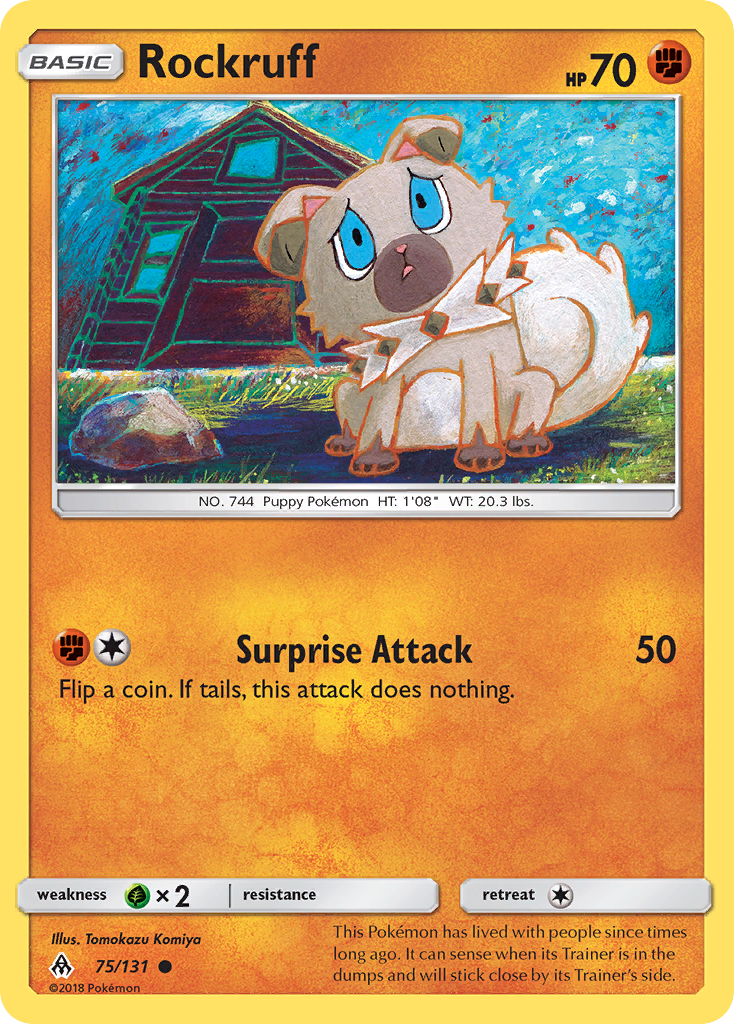 Rockruff (75/131) [Sun & Moon: Forbidden Light] | Arkham Games and Comics