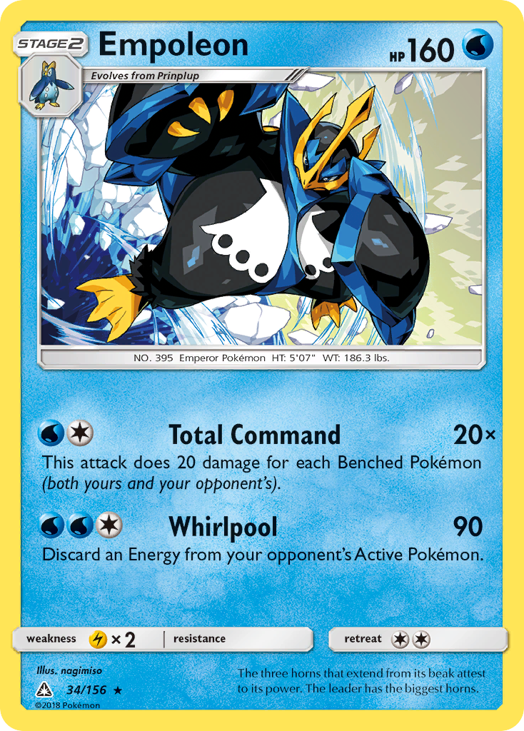 Empoleon (34/156) [Sun & Moon: Ultra Prism] | Arkham Games and Comics