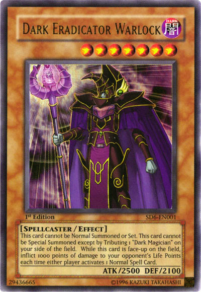 Dark Eradicator Warlock [SD6-EN001] Ultra Rare | Arkham Games and Comics