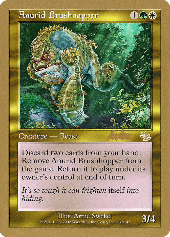 Anurid Brushhopper (Brian Kibler) [World Championship Decks 2002] | Arkham Games and Comics