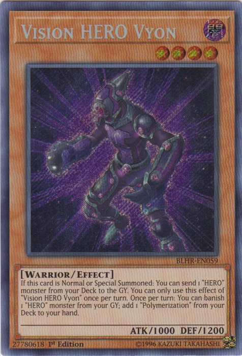 Vision Hero Vyon [BLHR-EN059] Secret Rare | Arkham Games and Comics