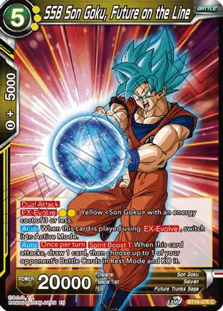 SSB Son Goku, Future on the Line (BT16-075) [Realm of the Gods] | Arkham Games and Comics