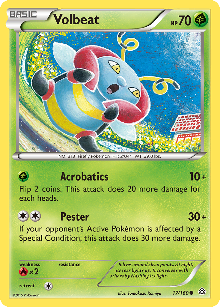 Volbeat (17/160) [XY: Primal Clash] | Arkham Games and Comics