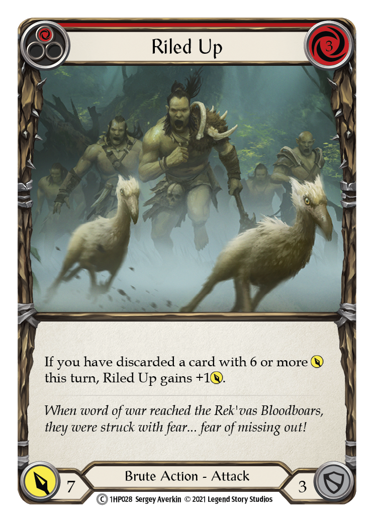 Riled Up (Red) [1HP028] (History Pack 1) | Arkham Games and Comics