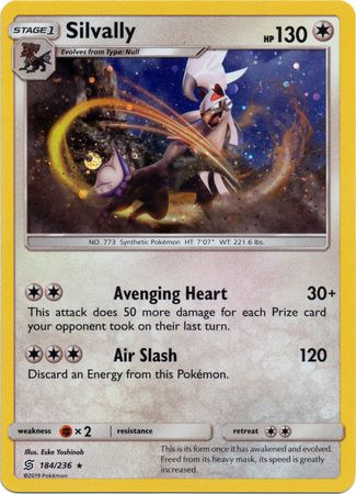 Silvally (184/236) (Cosmos Holo) [Sun & Moon: Unified Minds] | Arkham Games and Comics