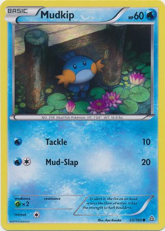 Mudkip (33/160) (Sheen Holo) [XY: Primal Clash] | Arkham Games and Comics