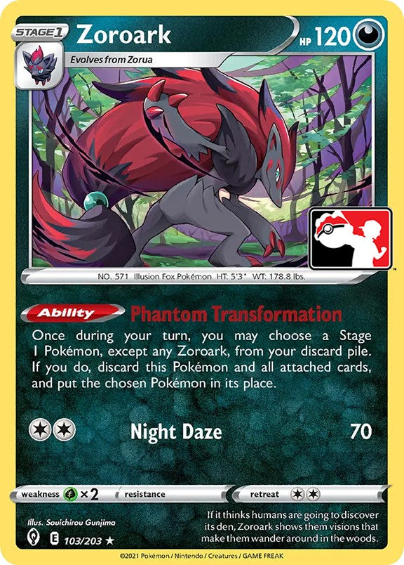 Zoroark (103/203) [Prize Pack Series One] | Arkham Games and Comics