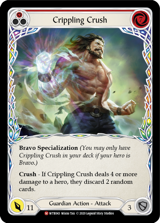 Crippling Crush [U-WTR043] (Welcome to Rathe Unlimited)  Unlimited Rainbow Foil | Arkham Games and Comics