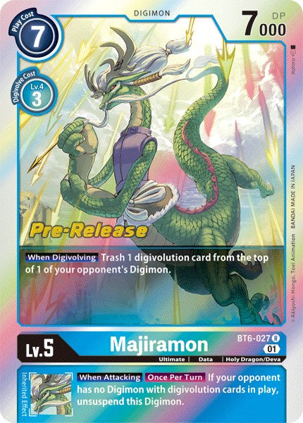 Majiramon [BT6-027] [Double Diamond Pre-Release Cards] | Arkham Games and Comics