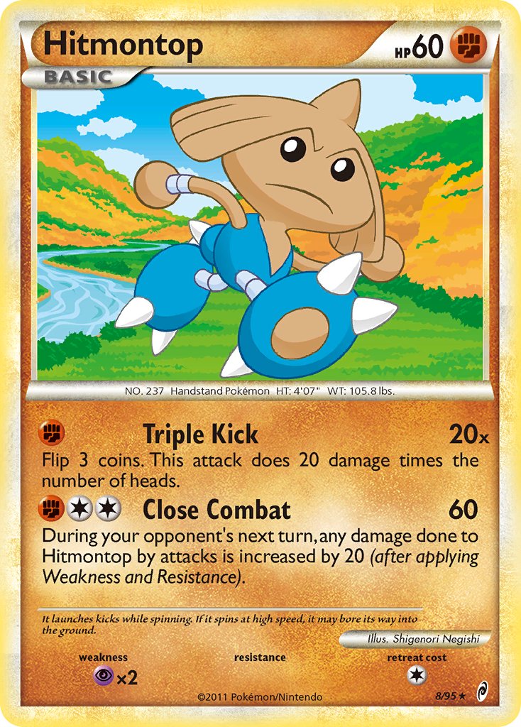 Hitmontop (8/95) (Theme Deck Exclusive) [HeartGold & SoulSilver: Call of Legends] | Arkham Games and Comics