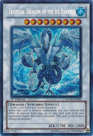 Trishula, Dragon of the Ice Barrier [HA04-EN060] Secret Rare | Arkham Games and Comics