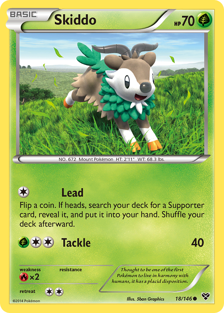 Skiddo (18/146) [XY: Base Set] | Arkham Games and Comics