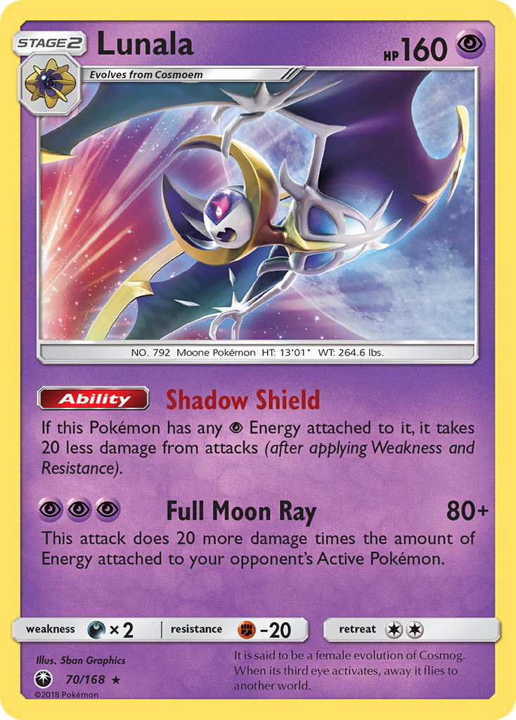 Lunala (70/168) [Sun & Moon: Celestial Storm] | Arkham Games and Comics