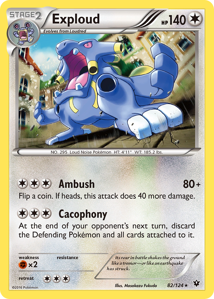 Exploud (82/124) [XY: Fates Collide] | Arkham Games and Comics