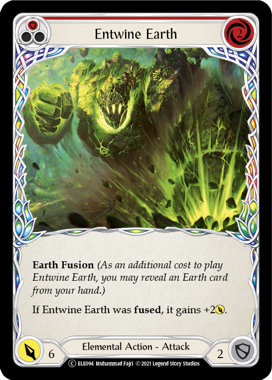 Entwine Earth (Red) [U-ELE094] (Tales of Aria Unlimited)  Unlimited Rainbow Foil | Arkham Games and Comics