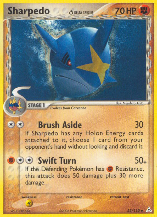 Sharpedo (53/110) (Delta Species) [EX: Holon Phantoms] | Arkham Games and Comics