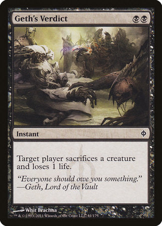 Geth's Verdict [New Phyrexia] | Arkham Games and Comics