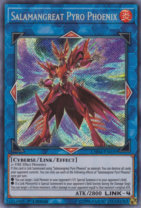 Salamangreat Pyro Phoenix [CHIM-EN039] Secret Rare | Arkham Games and Comics