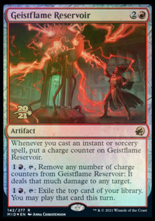 Geistflame Reservoir [Innistrad: Midnight Hunt Prerelease Promos] | Arkham Games and Comics