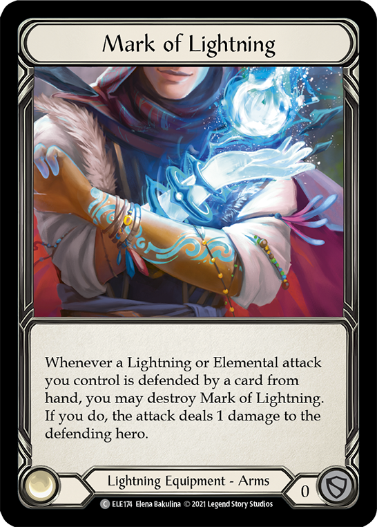 Mark of Lightning [ELE174] (Tales of Aria)  1st Edition Cold Foil | Arkham Games and Comics