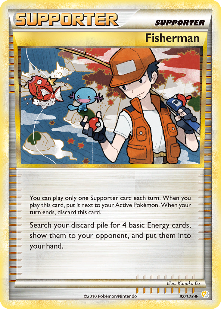 Fisherman (92/123) [HeartGold & SoulSilver: Base Set] | Arkham Games and Comics