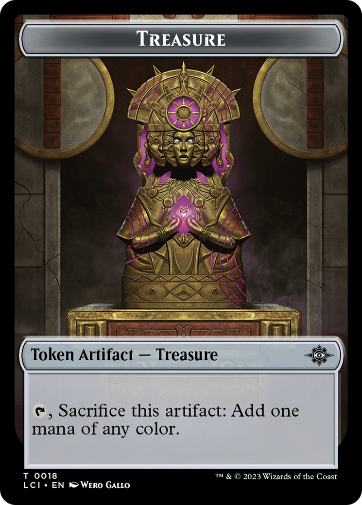 Treasure (0018) // Bat Double-Sided Token [The Lost Caverns of Ixalan Tokens] | Arkham Games and Comics