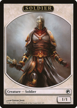 Soldier Token [Scars of Mirrodin Tokens] | Arkham Games and Comics