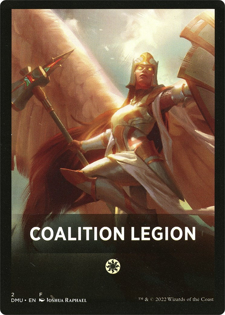 Coalition Legion Theme Card [Dominaria United Tokens] | Arkham Games and Comics