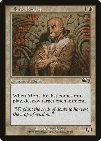 Monk Realist [Urza's Saga] | Arkham Games and Comics