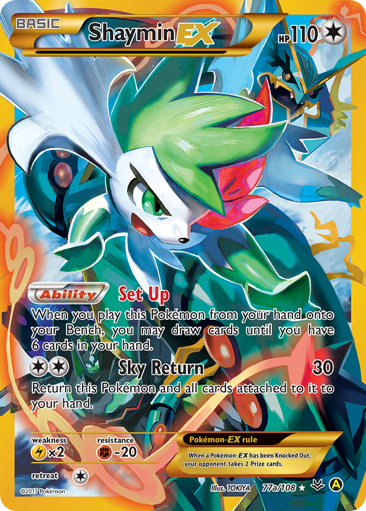 Shaymin EX (77a/108) [Alternate Art Promos] | Arkham Games and Comics