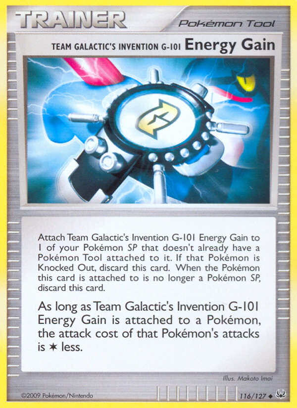 Team Galactic's Invention G-101 Energy Gain (116/127) [Platinum: Base Set] | Arkham Games and Comics