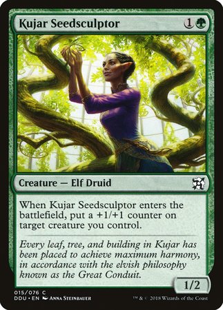 Kujar Seedsculptor [Duel Decks: Elves vs. Inventors] | Arkham Games and Comics