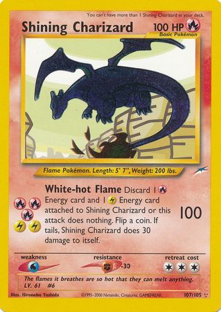 Shining Charizard (107/105) [Neo Destiny Unlimited] | Arkham Games and Comics