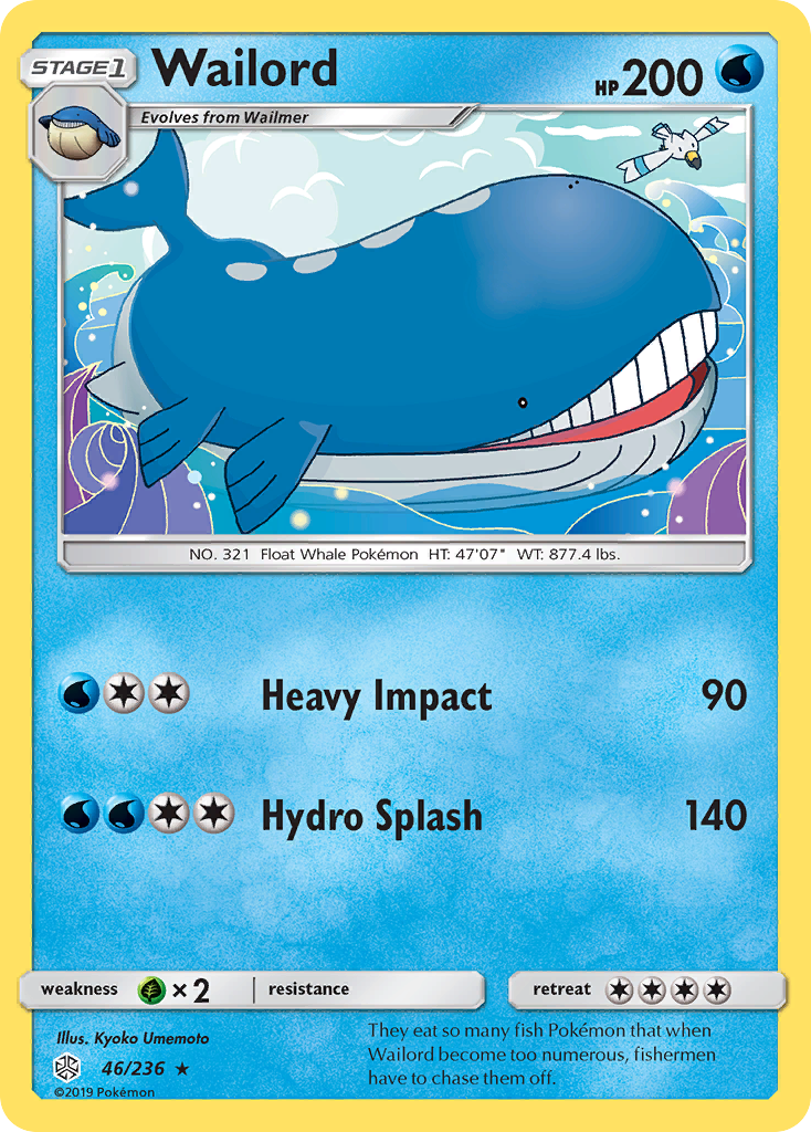 Wailord (46/236) [Sun & Moon: Cosmic Eclipse] | Arkham Games and Comics