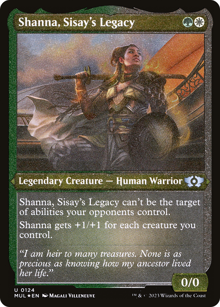 Shanna, Sisay's Legacy (Foil Etched) [Multiverse Legends] | Arkham Games and Comics