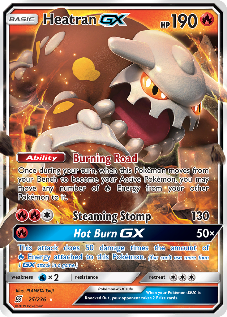 Heatran GX (25/236) [Sun & Moon: Unified Minds] | Arkham Games and Comics