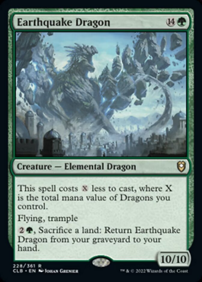 Earthquake Dragon [Commander Legends: Battle for Baldur's Gate] | Arkham Games and Comics