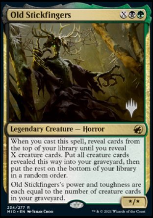 Old Stickfingers (Promo Pack) [Innistrad: Midnight Hunt Promos] | Arkham Games and Comics